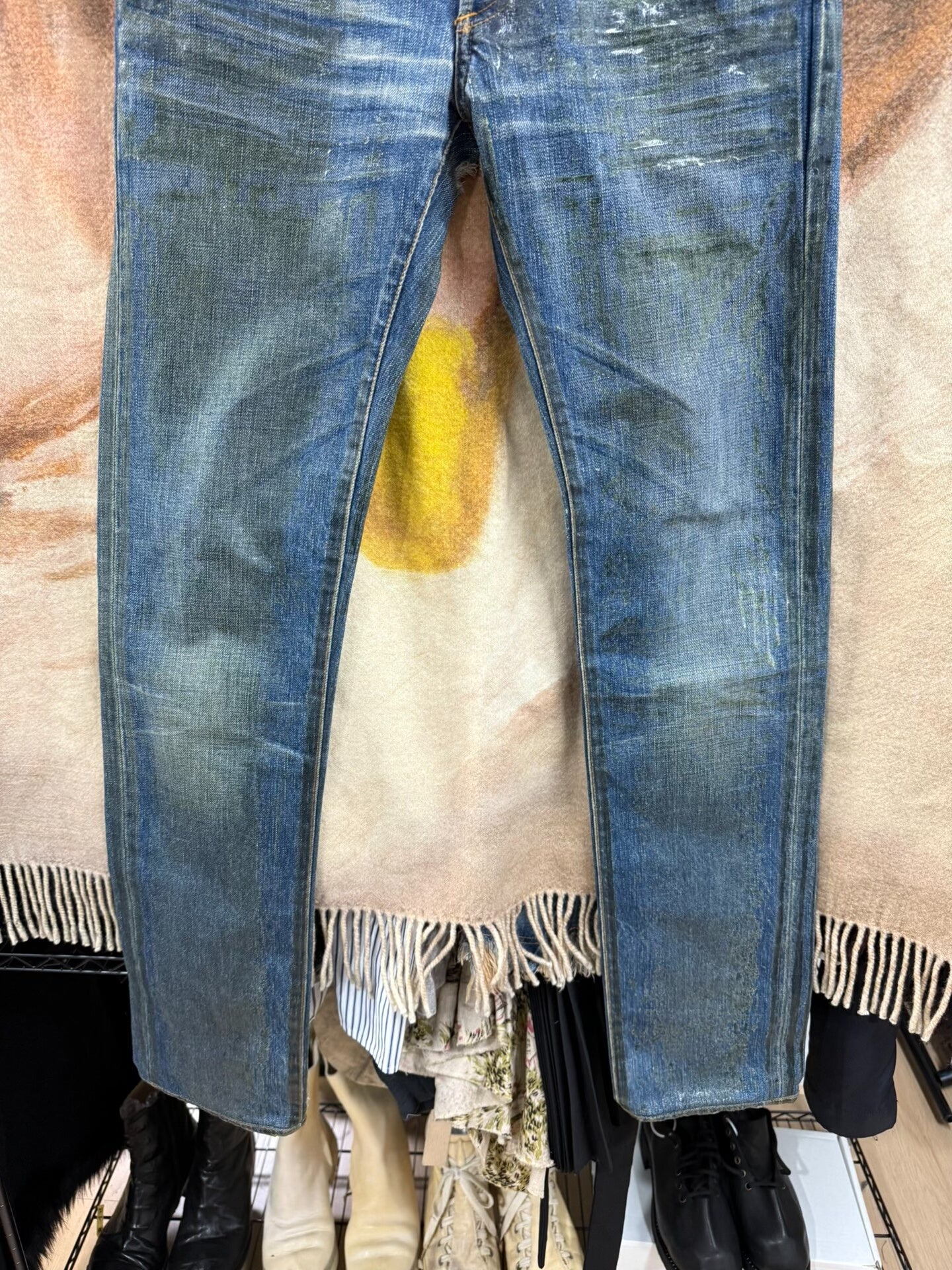 Dior Homme Waxed Denim Pants