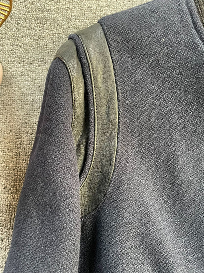Saint Laurent 14FW Navy Varsity Jacket