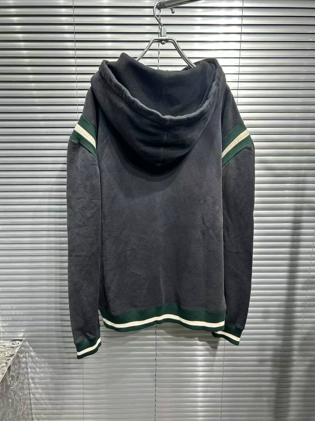 Saint Laurent Dark Gray Logo Hoodie