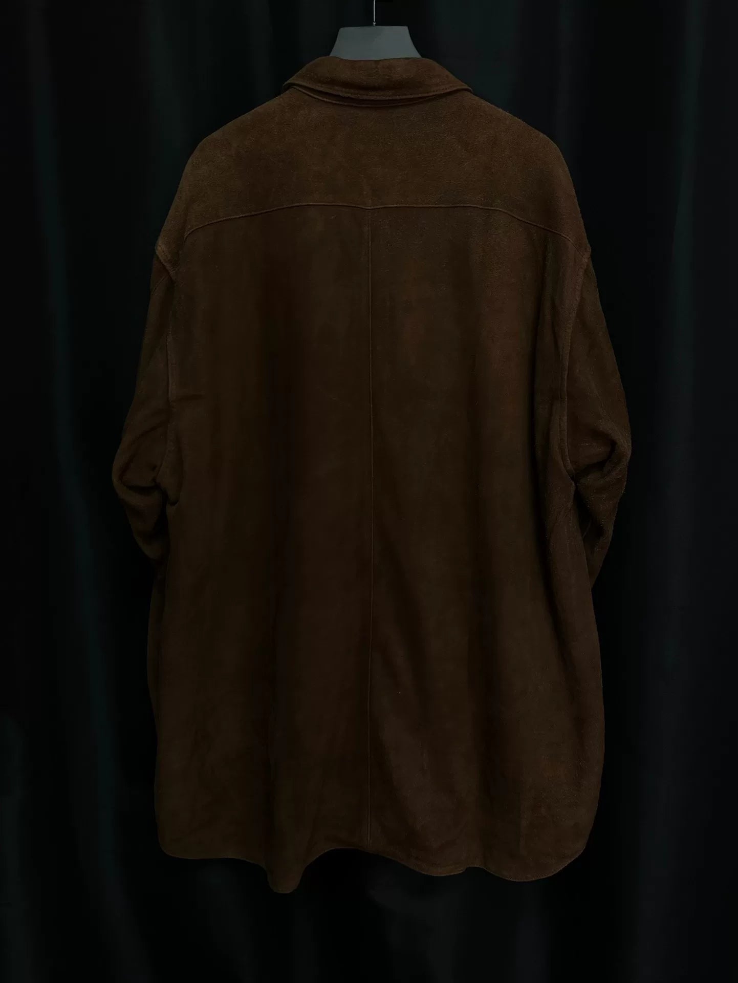 comoli deep brown deer leather shirt