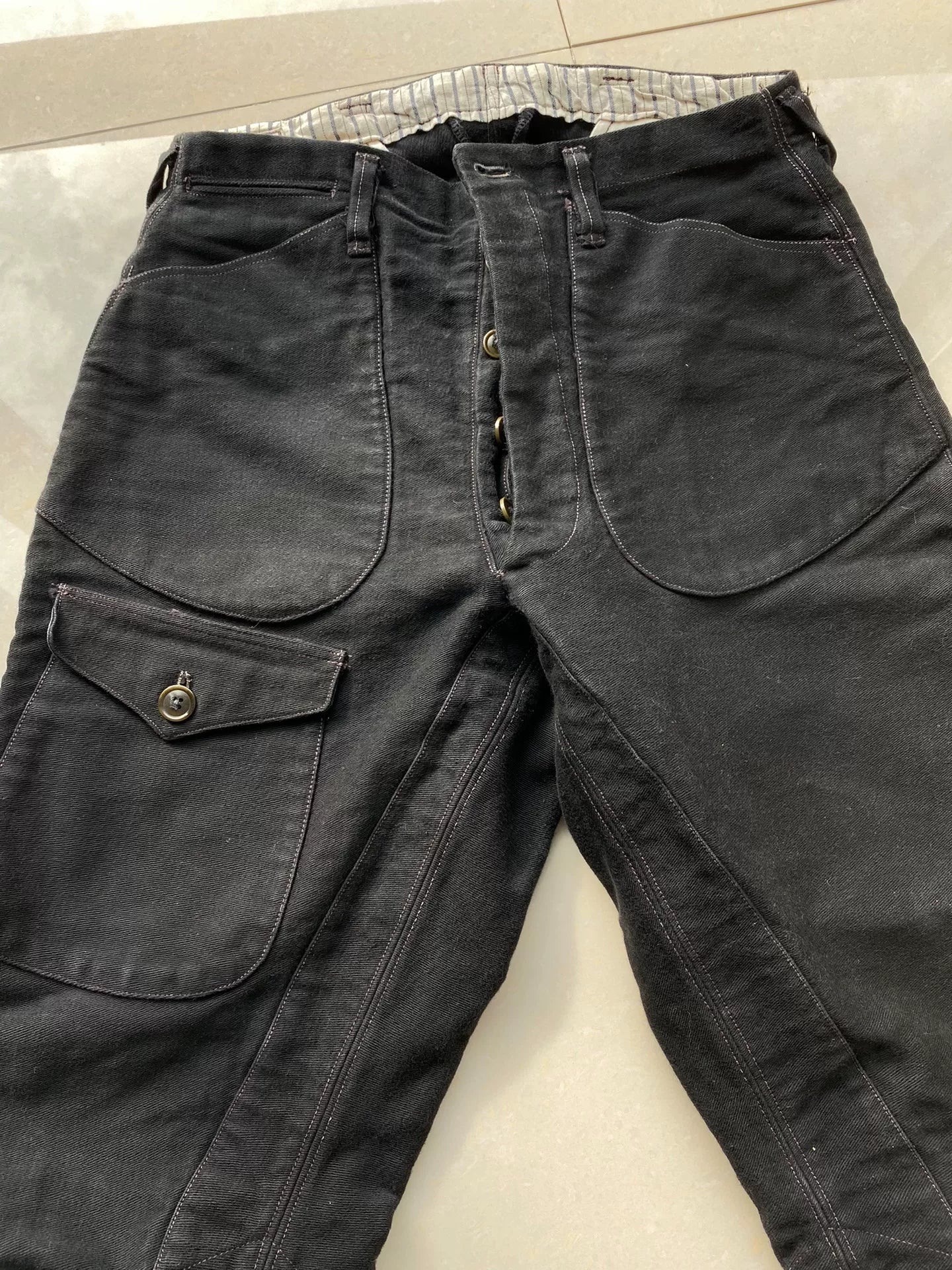 freewheelers black bootlegger pants