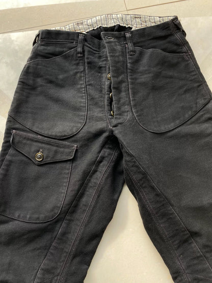 freewheelers black bootlegger pants