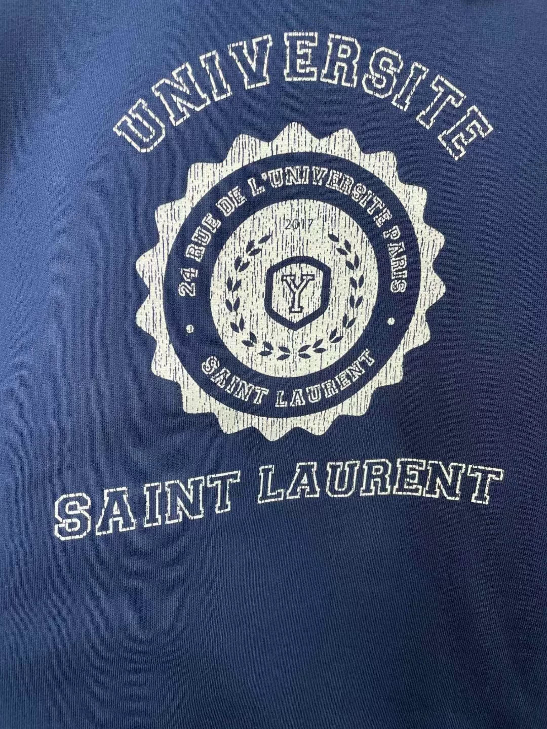 Saint Laurent Men's UNIVERSITE Logo Sweatshirt