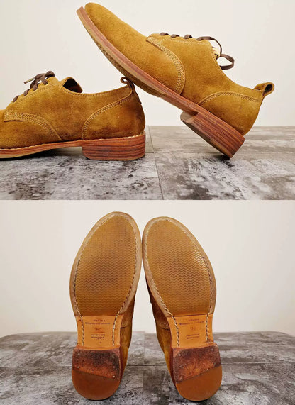 visvim hilts low folk shoes in light brown