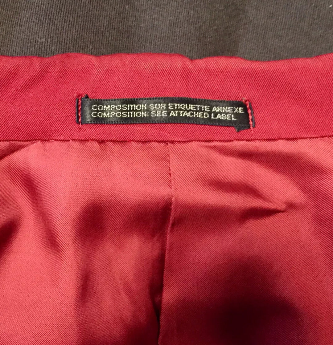 Yohji Yamamoto Archive Red Wool Blazer