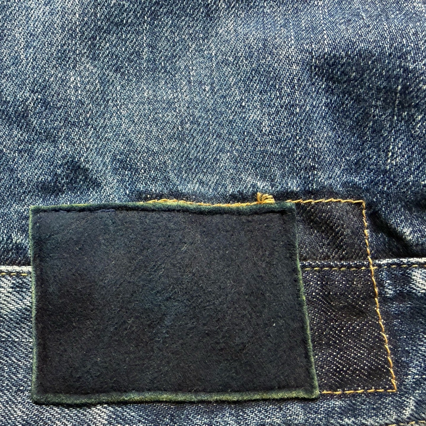 VISVIM Blue Denim Paint Splatter Jacket