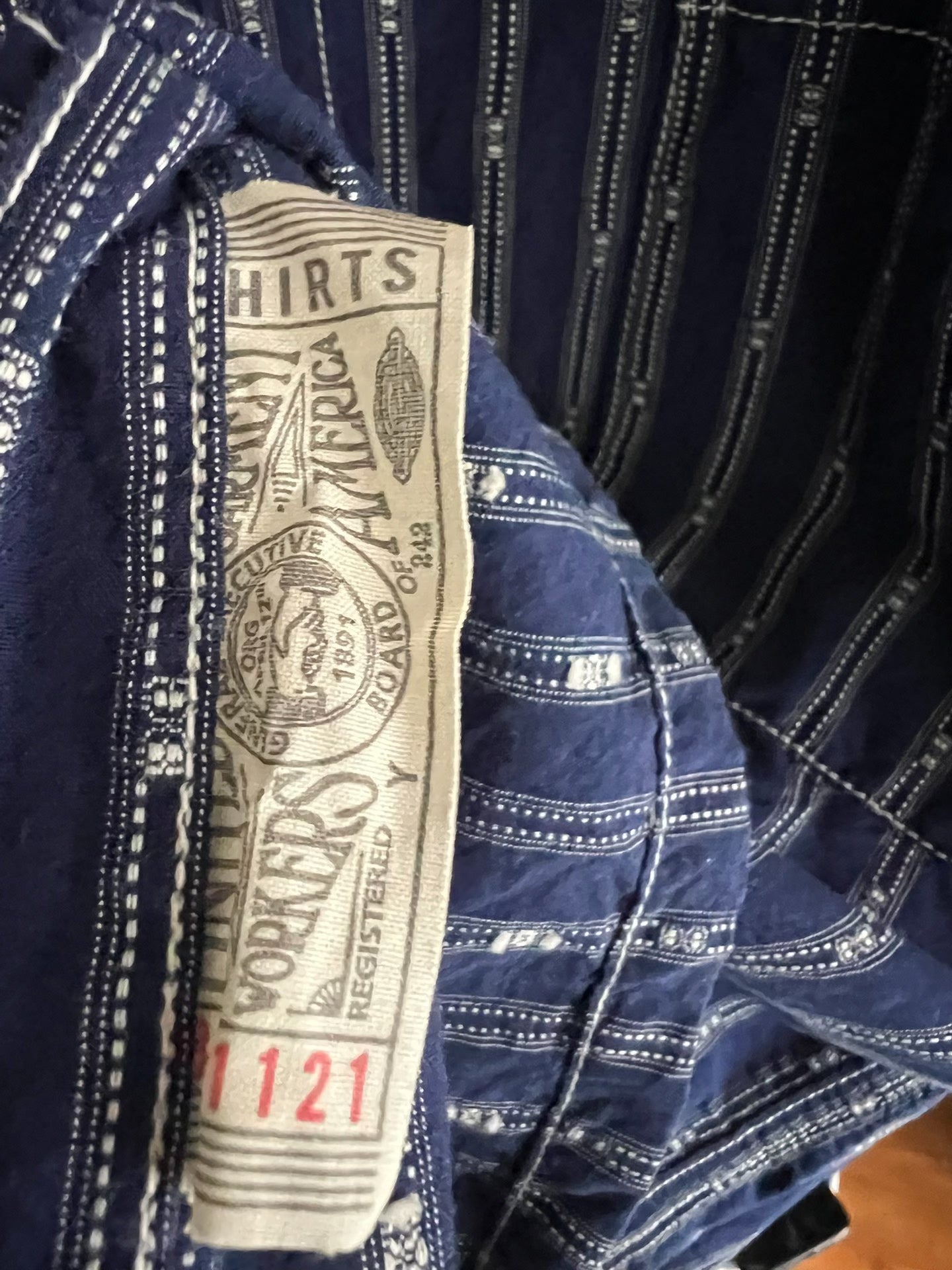 Freewheelers Vintage Indigo Stripe Shirt