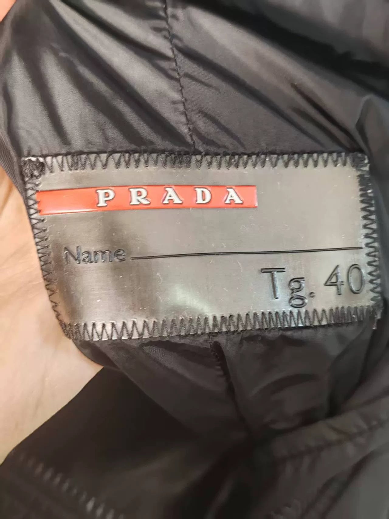 Authentic Prada Logo Cotton Jacket