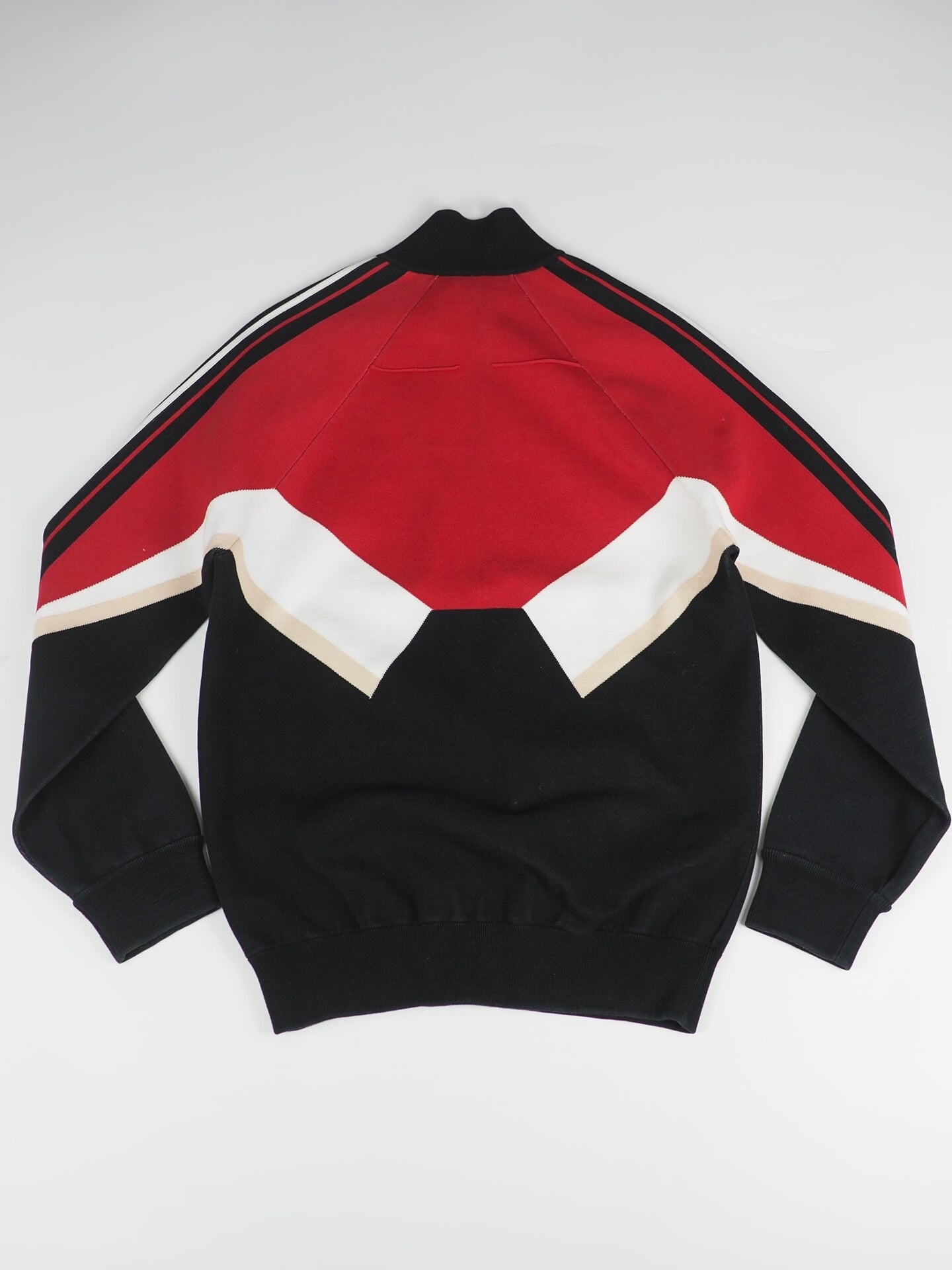 dior red black color block jacket XS