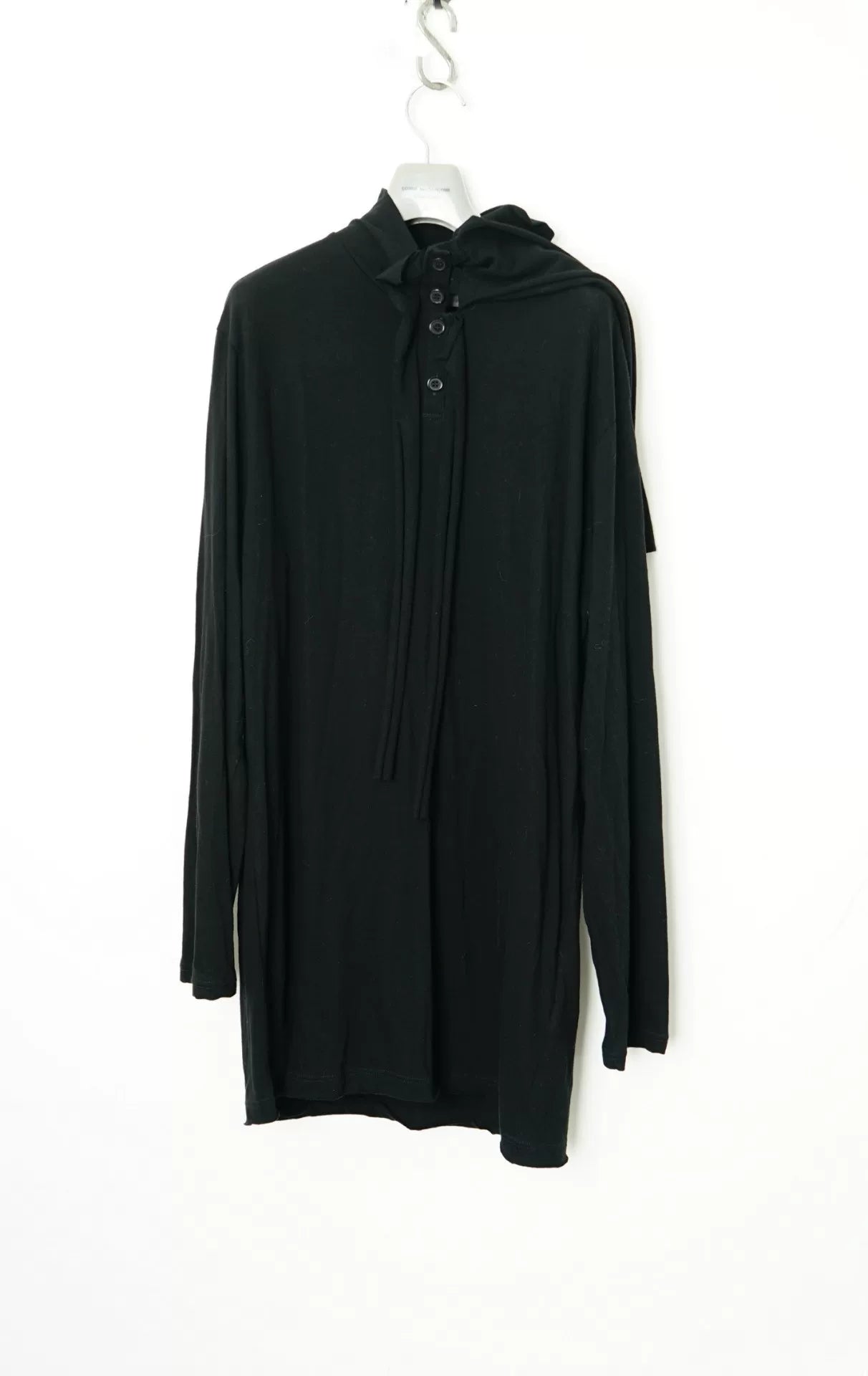 Yohji Yamamoto Button Turtleneck Scarf Tie Long Sleeve