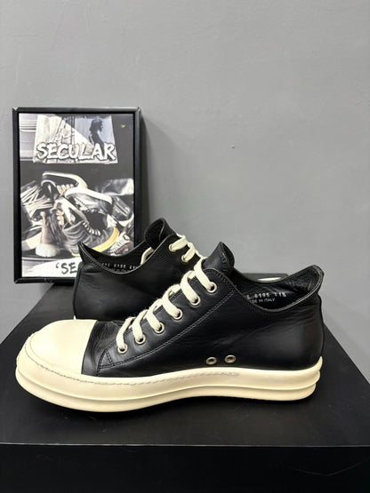 RickOwens Low-Top Leather Sneakers