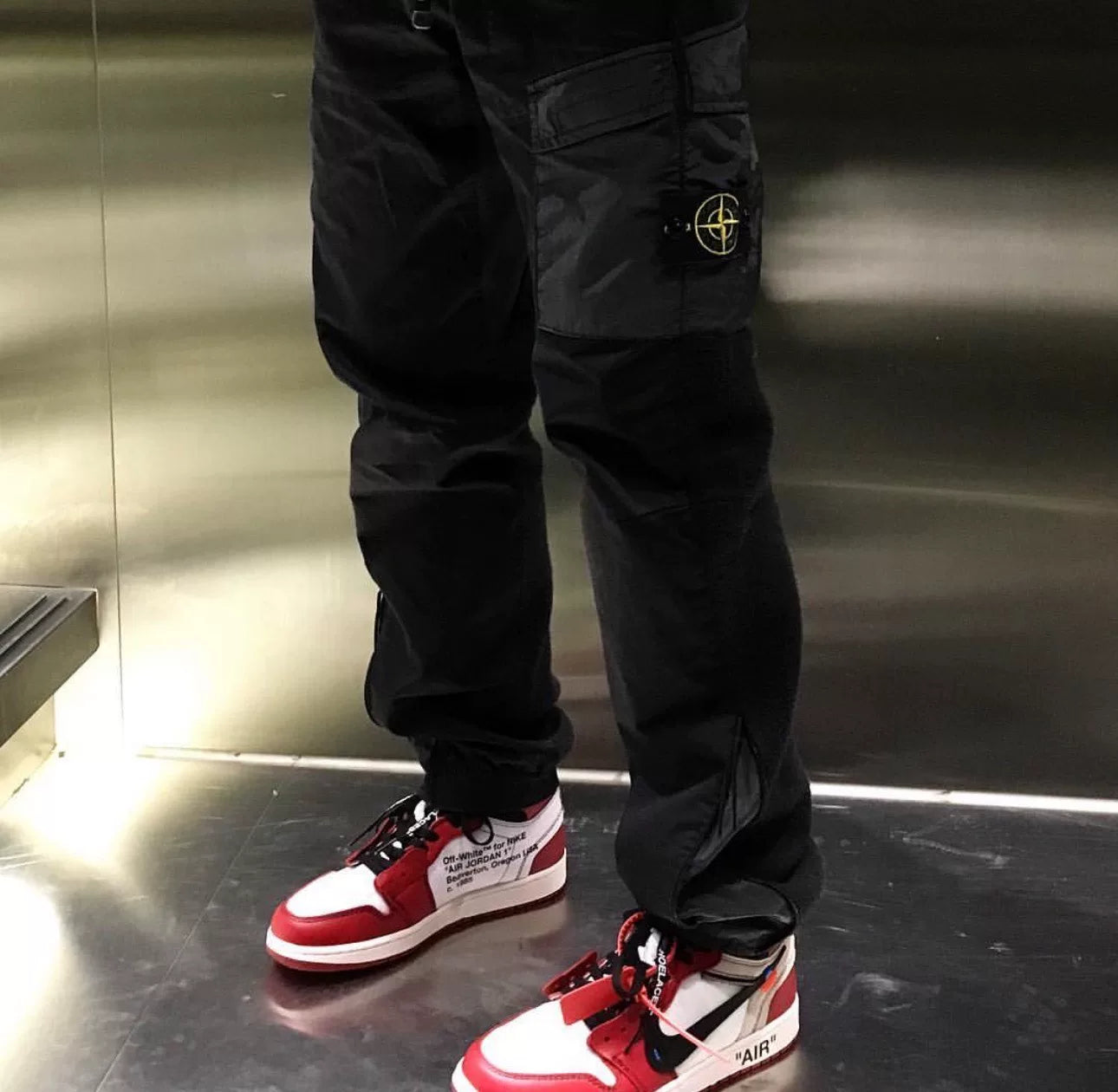 stone island classic patchwork pants