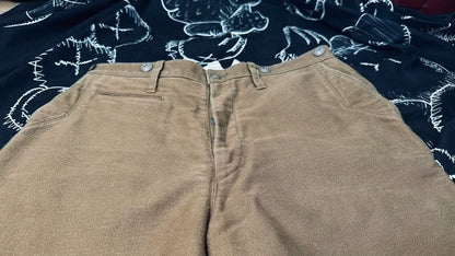 vintage Moleskin Trousers in Brown