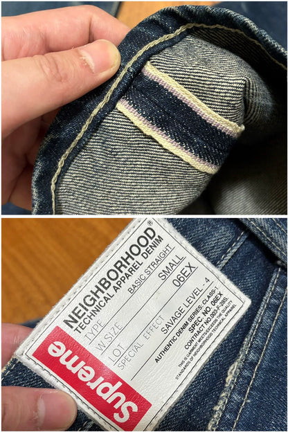 Neighborhood x Supreme Distressed Denim Pants