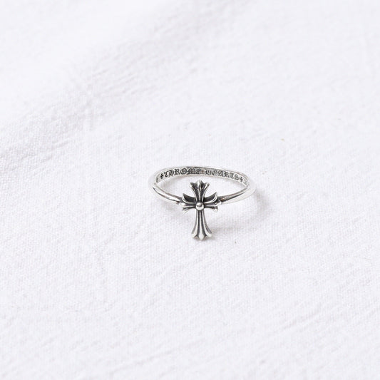 Chrome Hearts 925 Silver Long Cross Ring