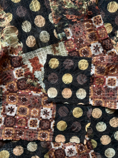 patterned pleated shirt by yoshiki hishinuma