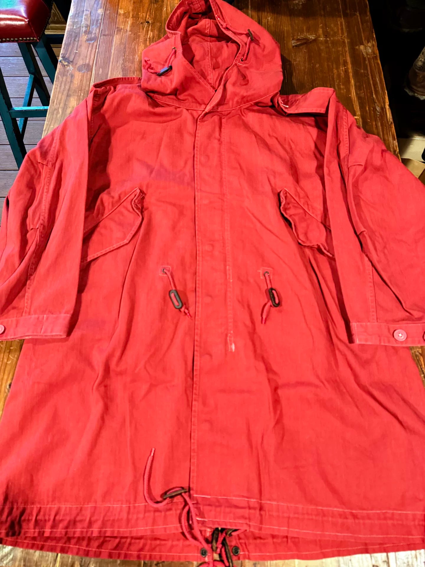 RALPH LAUREN COUNTRY M51 Hooded Trench Coat S