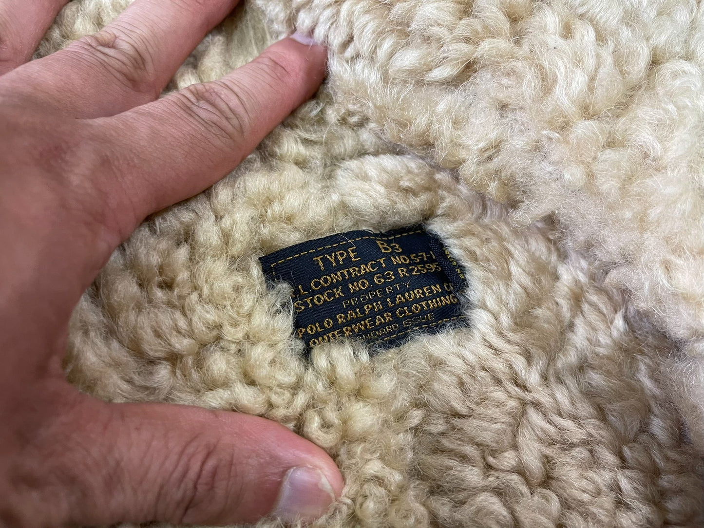 Ralph Lauren Double RL Vintage B3 Shearling Jacket