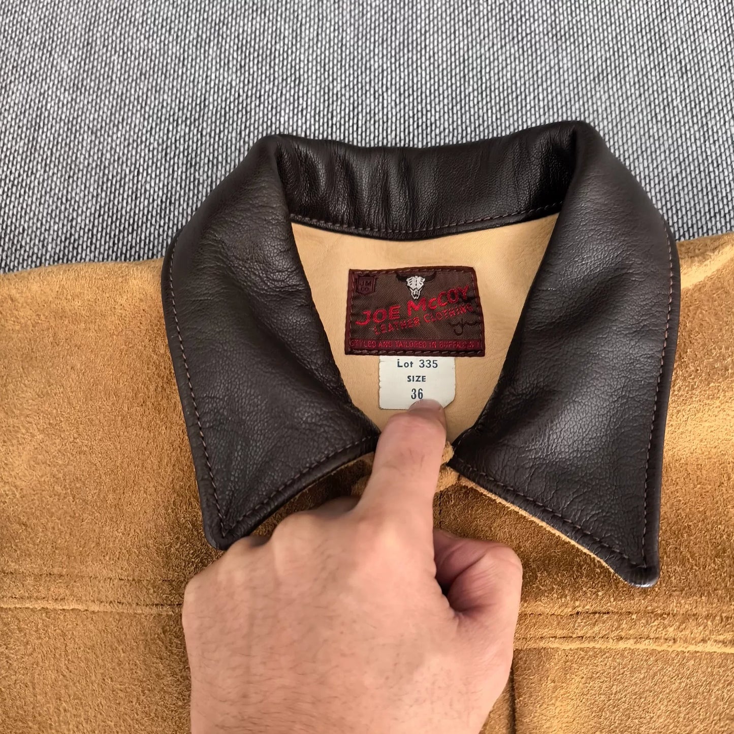 real mccoys joe mccoy suede leather jacket