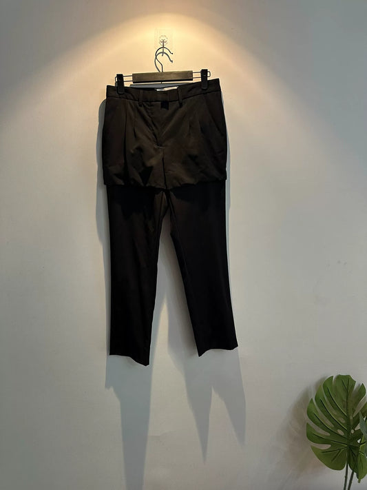 maison martin margiela black tailored pants