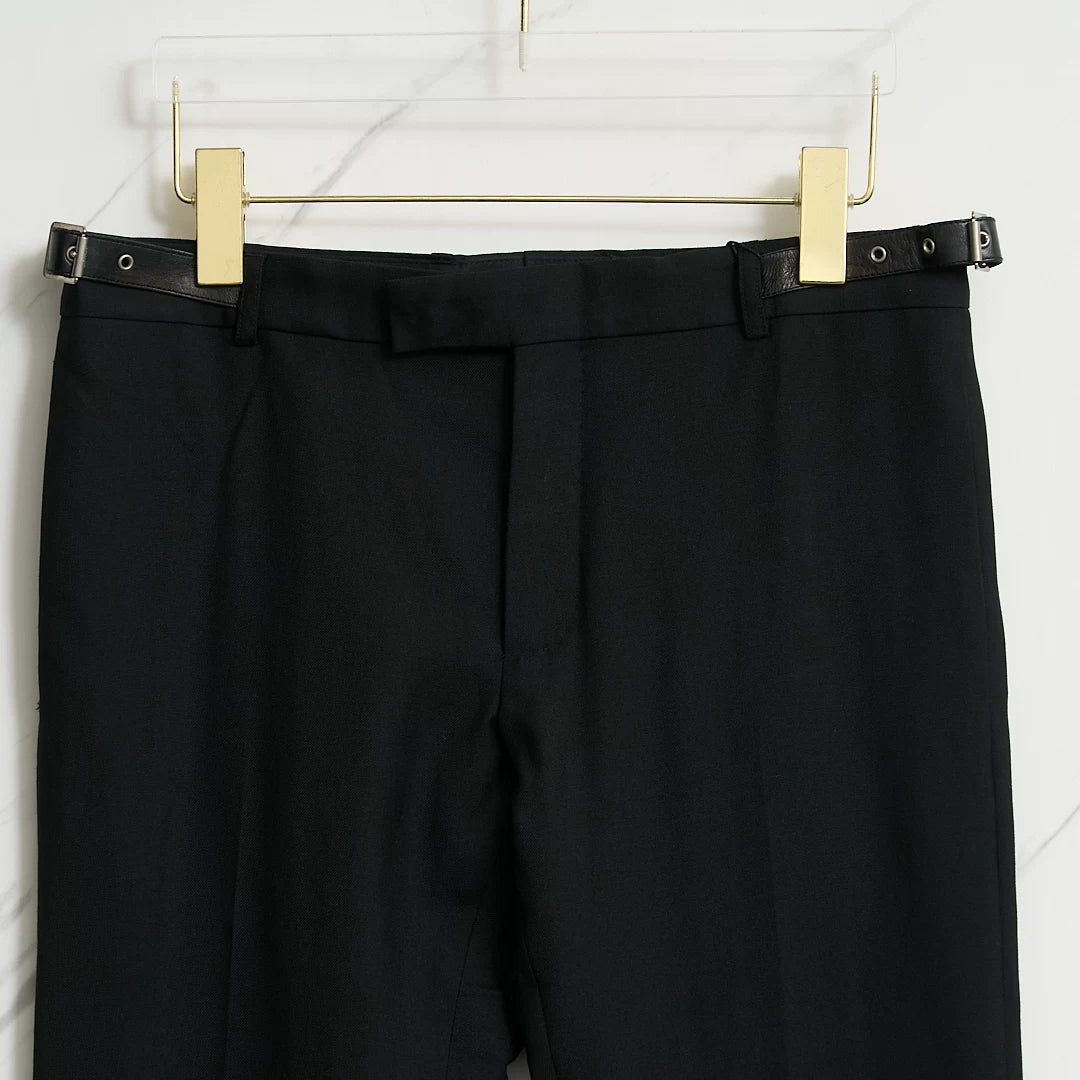 Saint Laurent Men's Black Wool Trousers