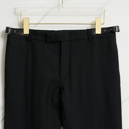Saint Laurent Men's Black Wool Trousers