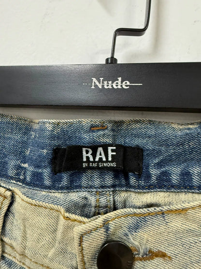 raf simons water-washed denim pants size M