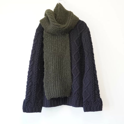 handmade woven scarf by Yohji Yamamoto