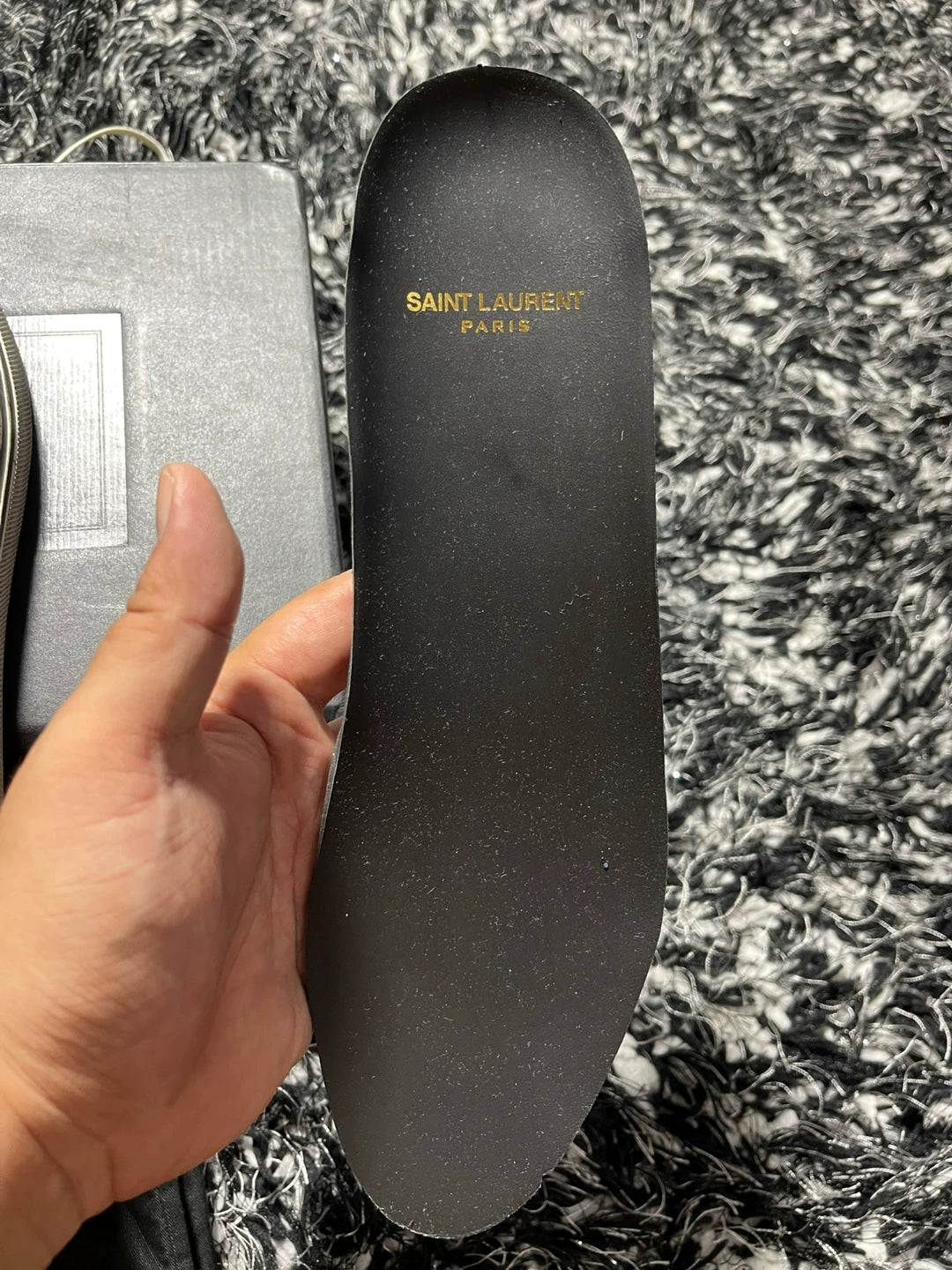 saint laurent glitter low-top sneakers