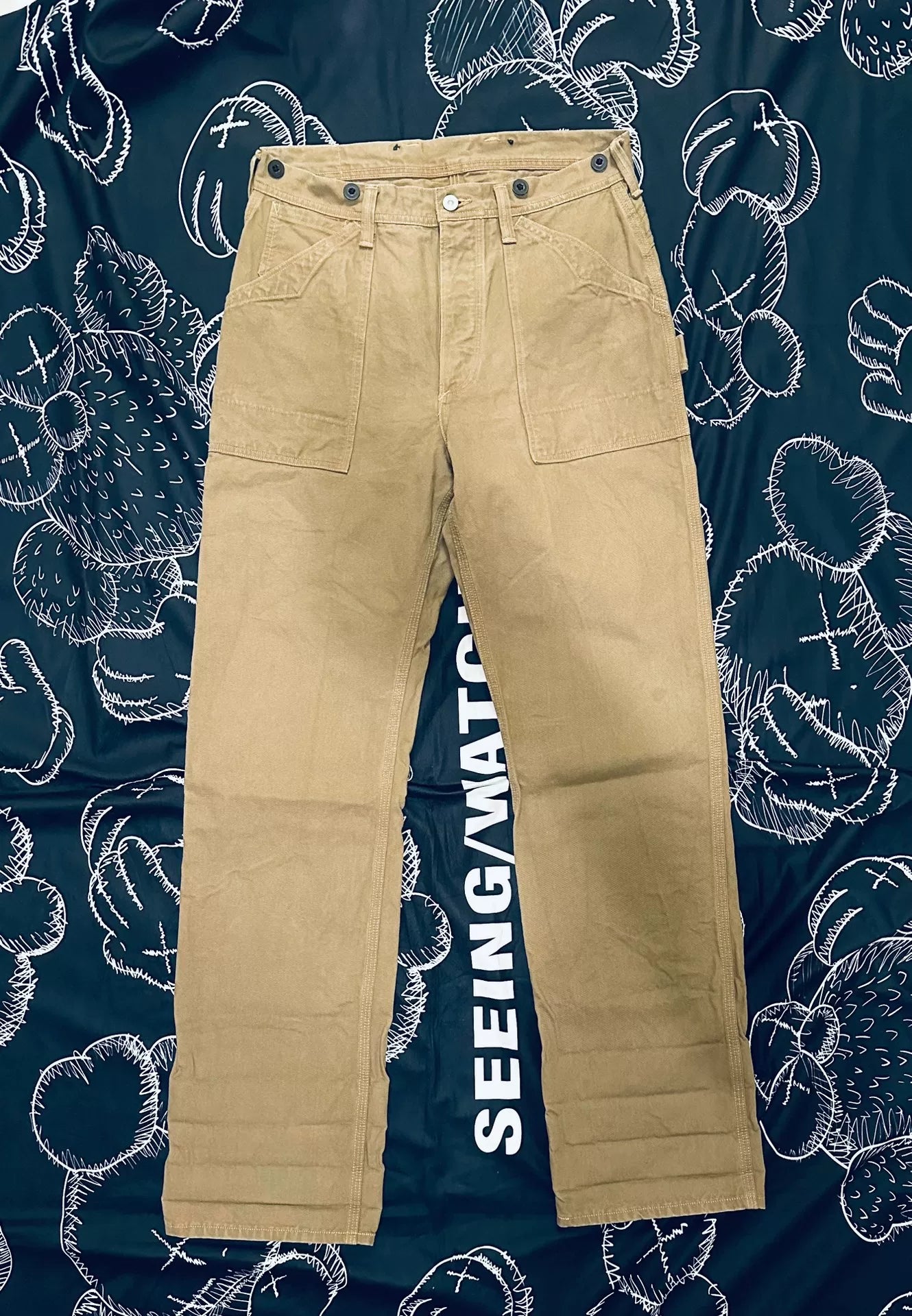 High-Waist Straight Leg Work Pants