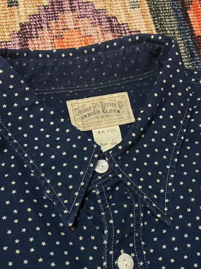 RRL Vintage Indigo Star Work Shirt