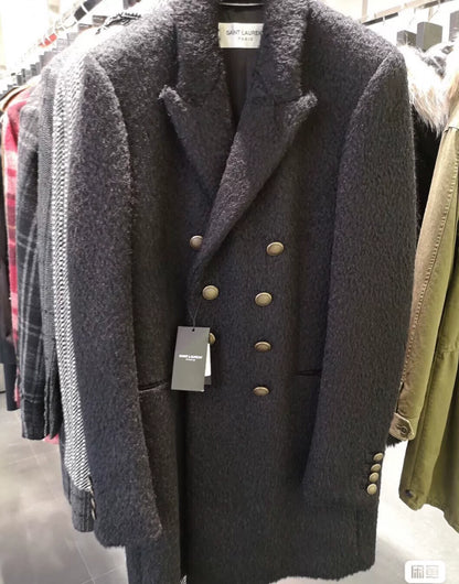 saint laurent fur coat size 46