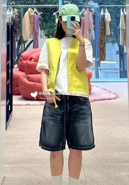 Acne Studios Smile Face Vest Yellow
