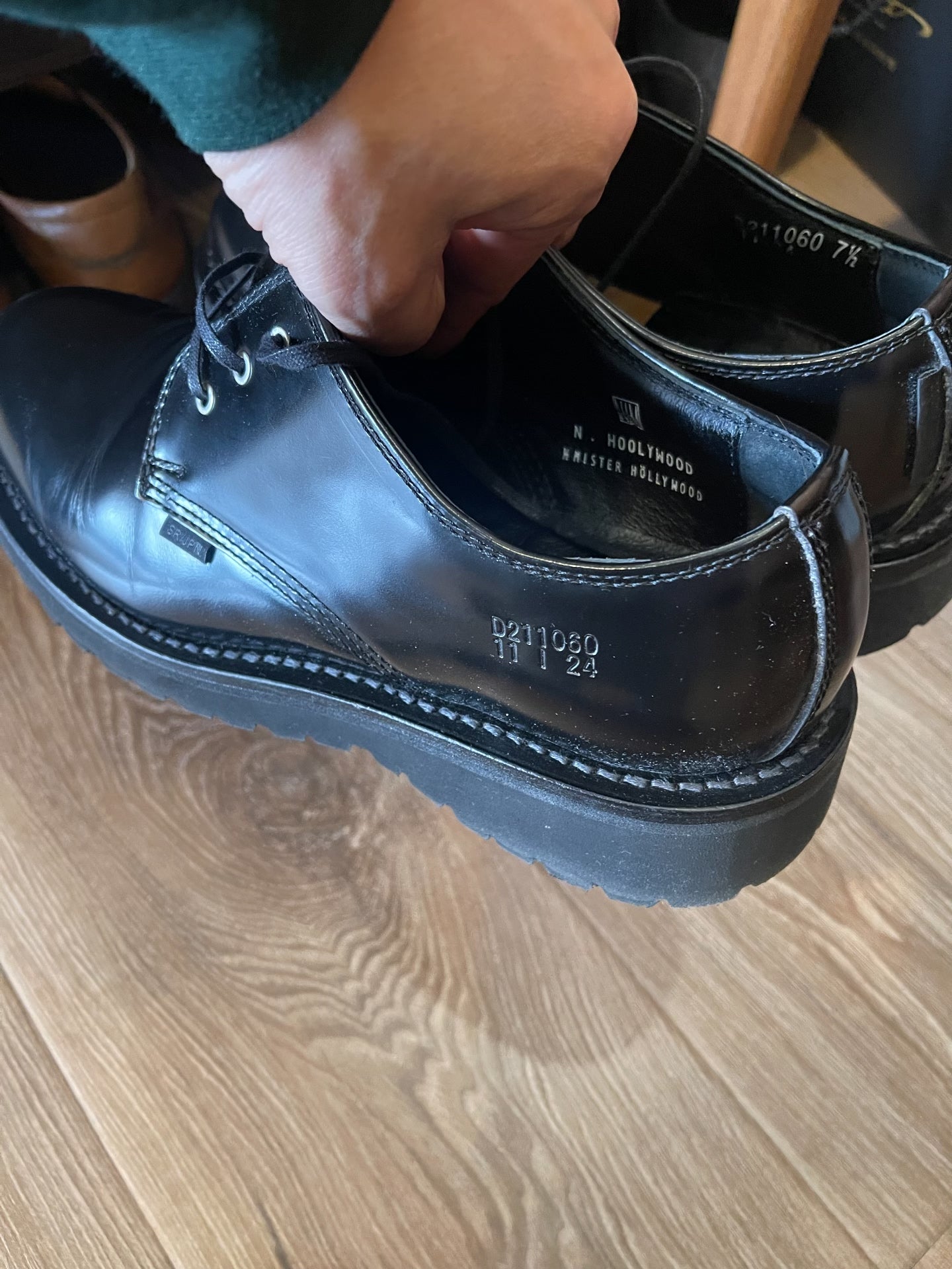 N.HOOLYWOOD DANNER Derby Leather Shoes