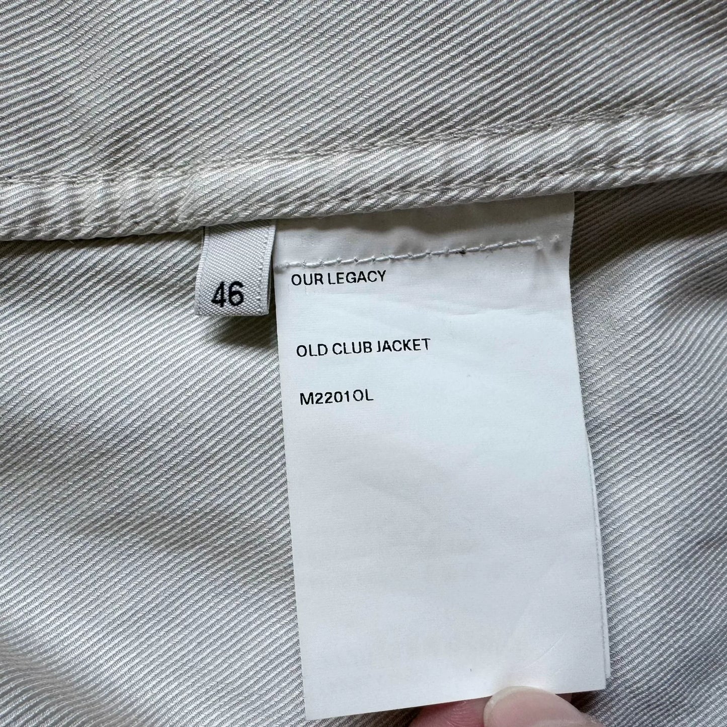 our legacy pocket work jacket in beige