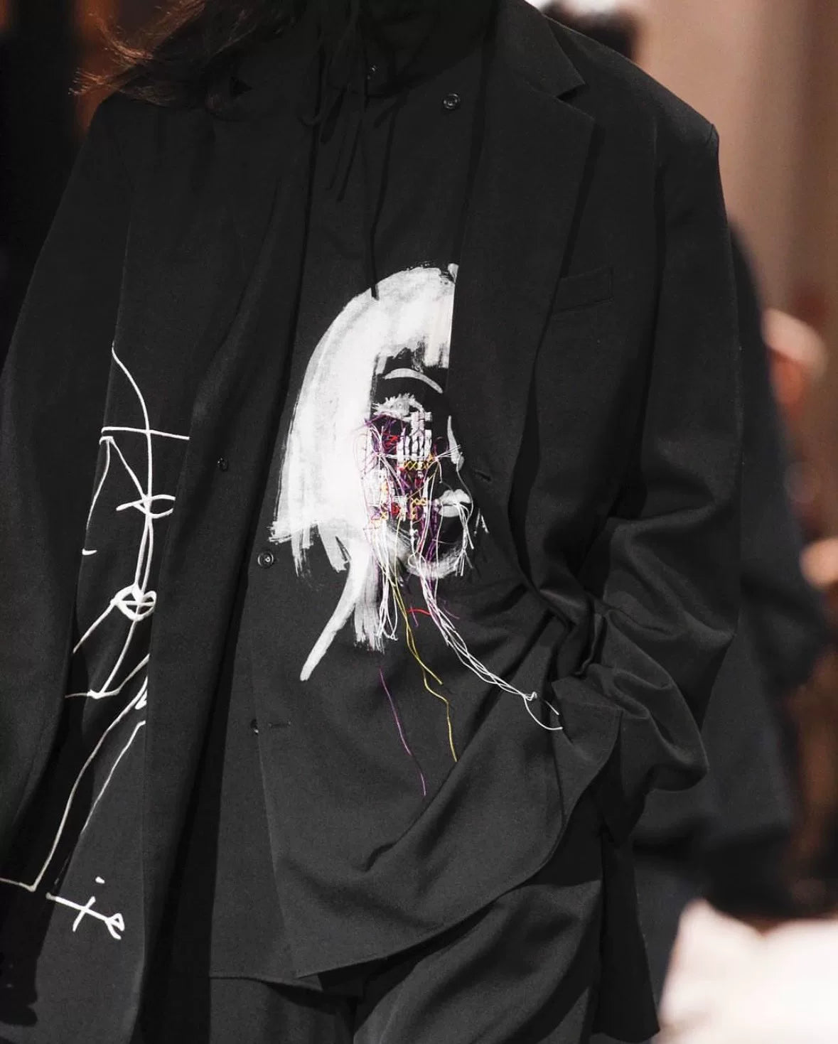 Yohji Yamamoto A/W 2016 Miyazawa Embroidery Wool JKT