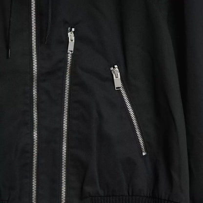 Saint Laurent Men's Double Zip Hooded Jacket