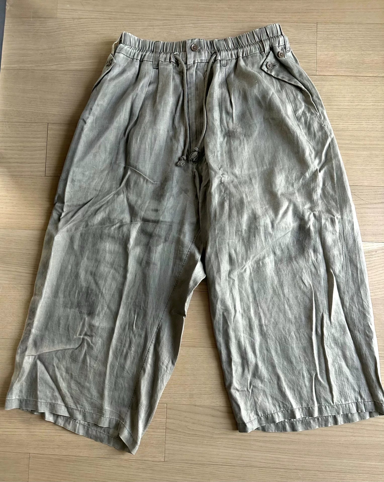 Yohji Yamamoto Main Line Silk Wide Pants