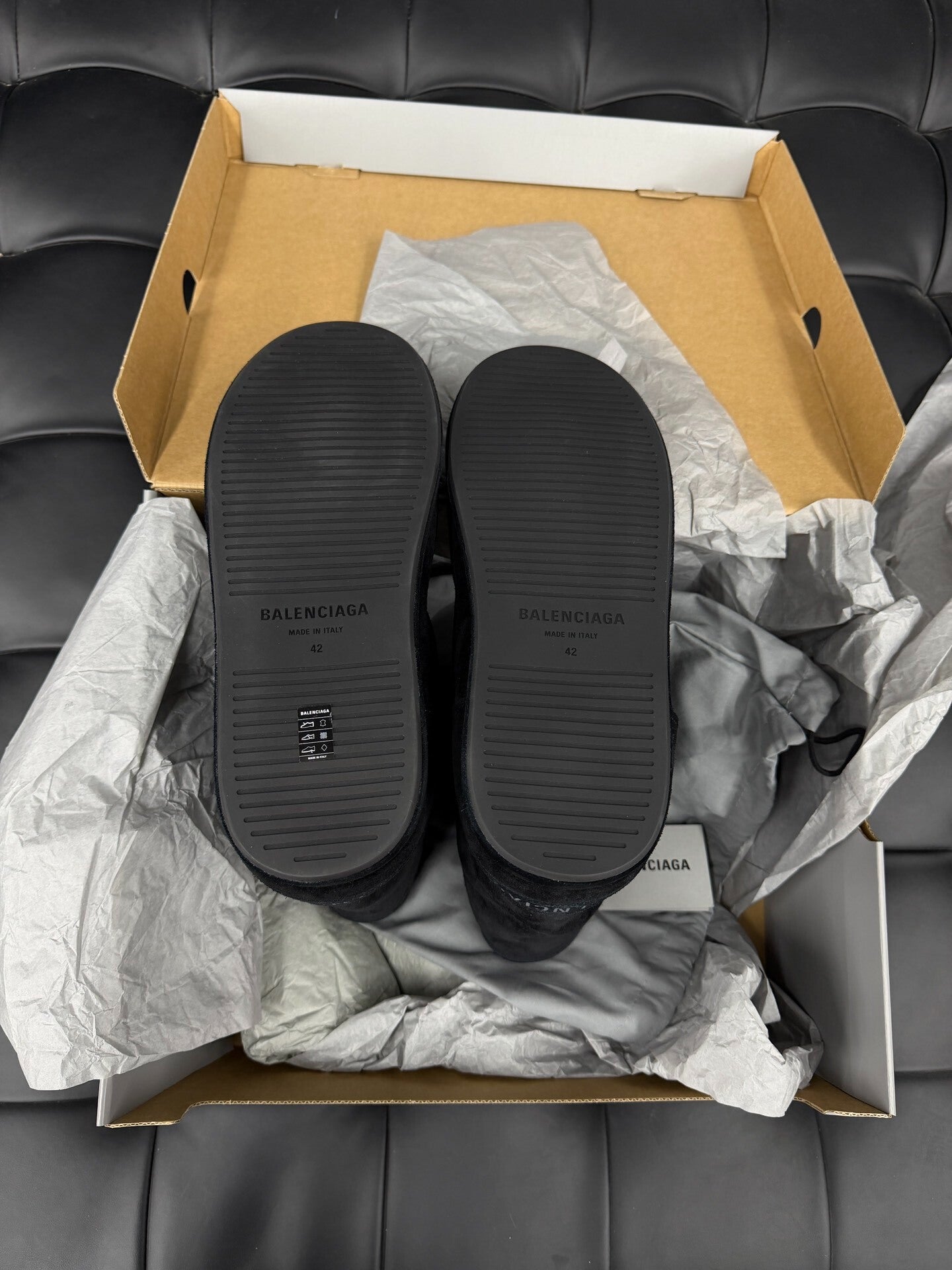 Balenciaga Black Snow Boots Size 42