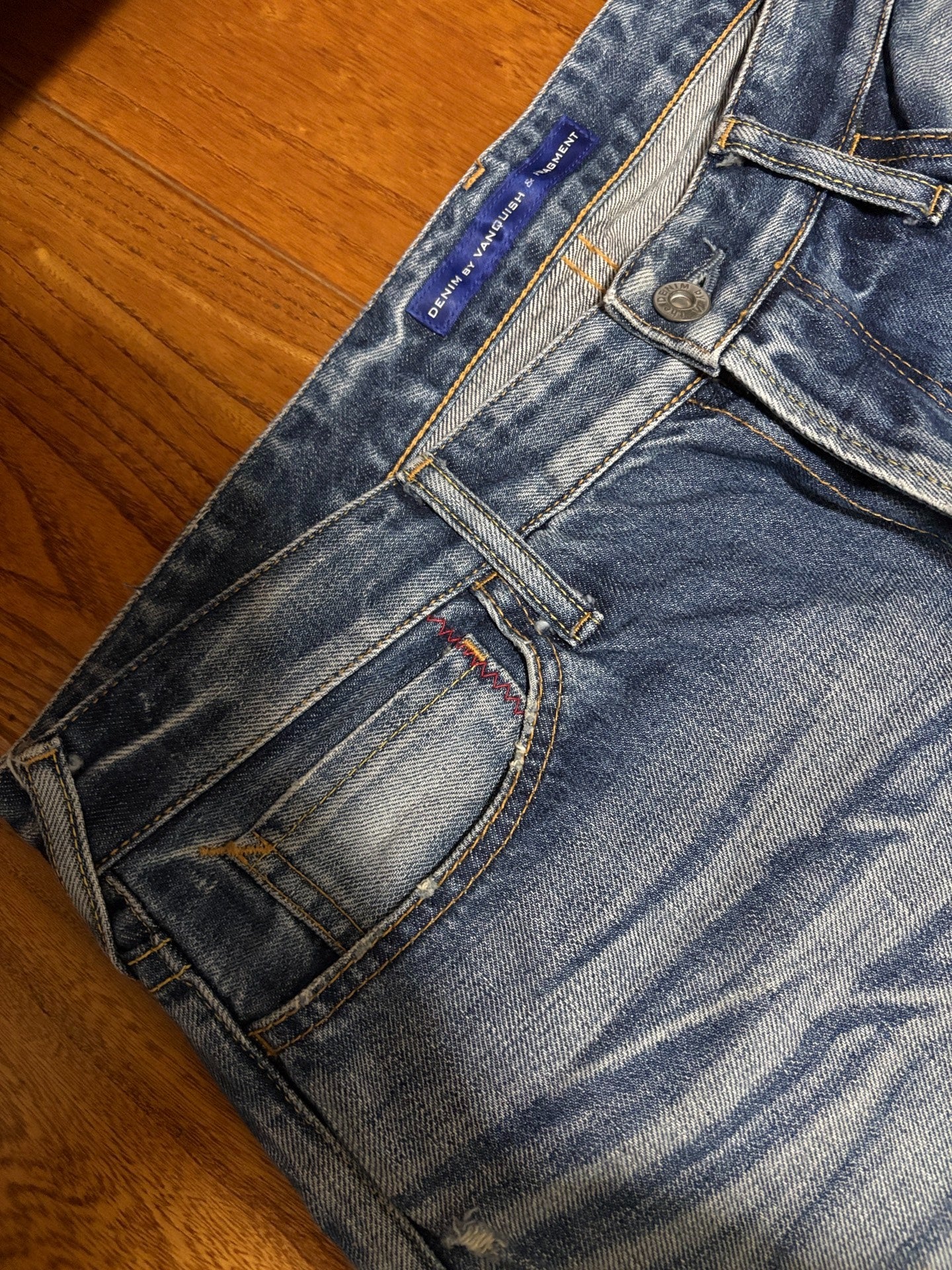 Vanquish & Fragment Washed Lightning Jeans