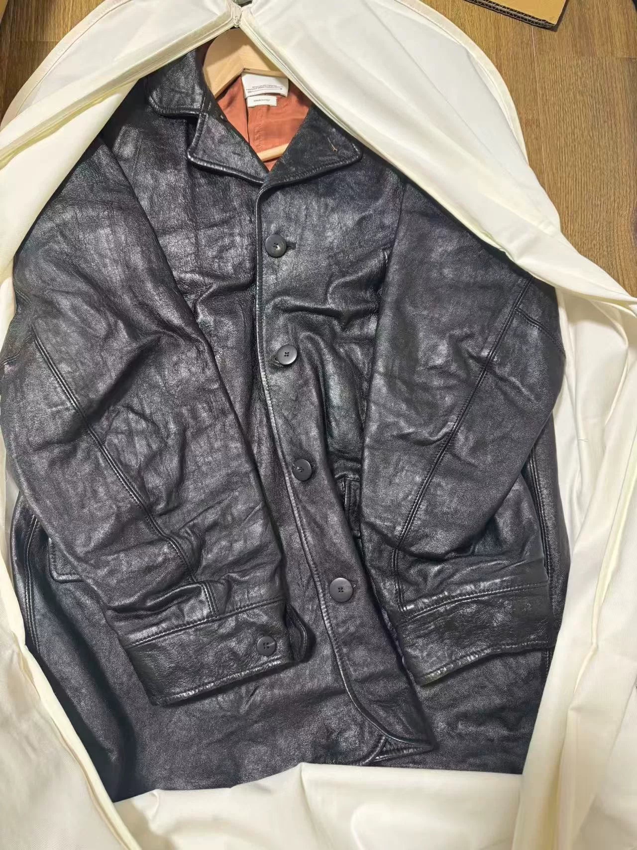 VISVIM 25AW HUDSON COAT Horse Leather Black