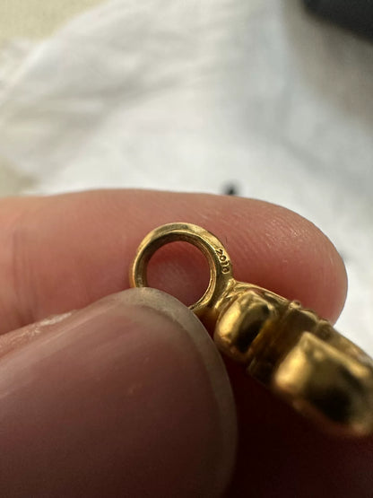 Chrome Hearts 22k Gold Scout Flower Mini Pendant