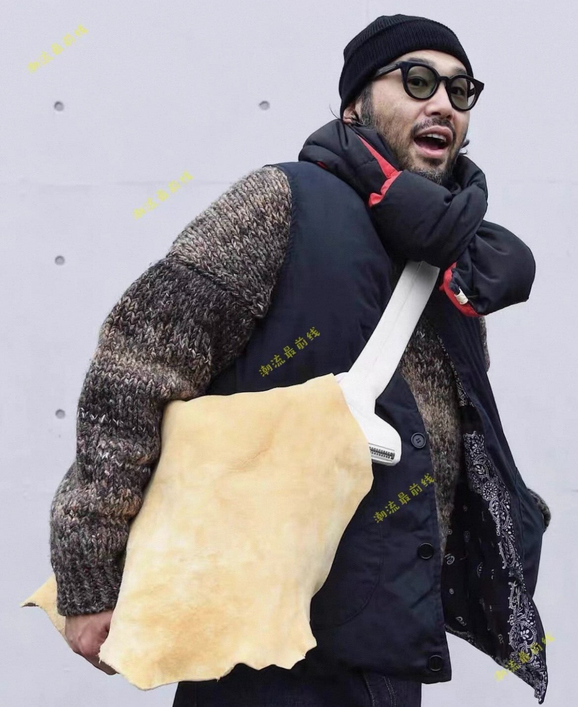 VISVIM Amplus Crew Gradient Knit Sweater