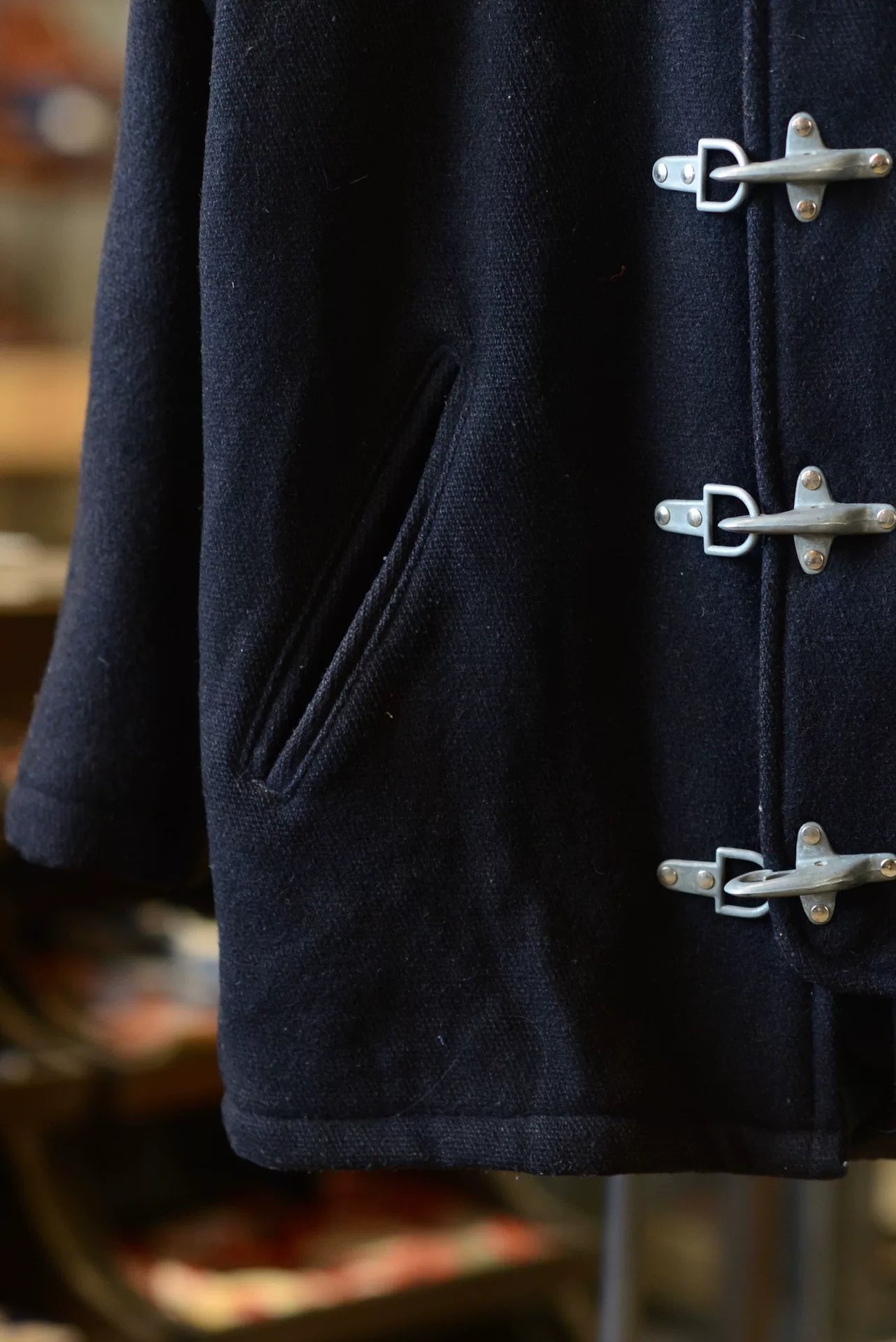 Schott Wool Coat Airplane Buckle YKK L USA