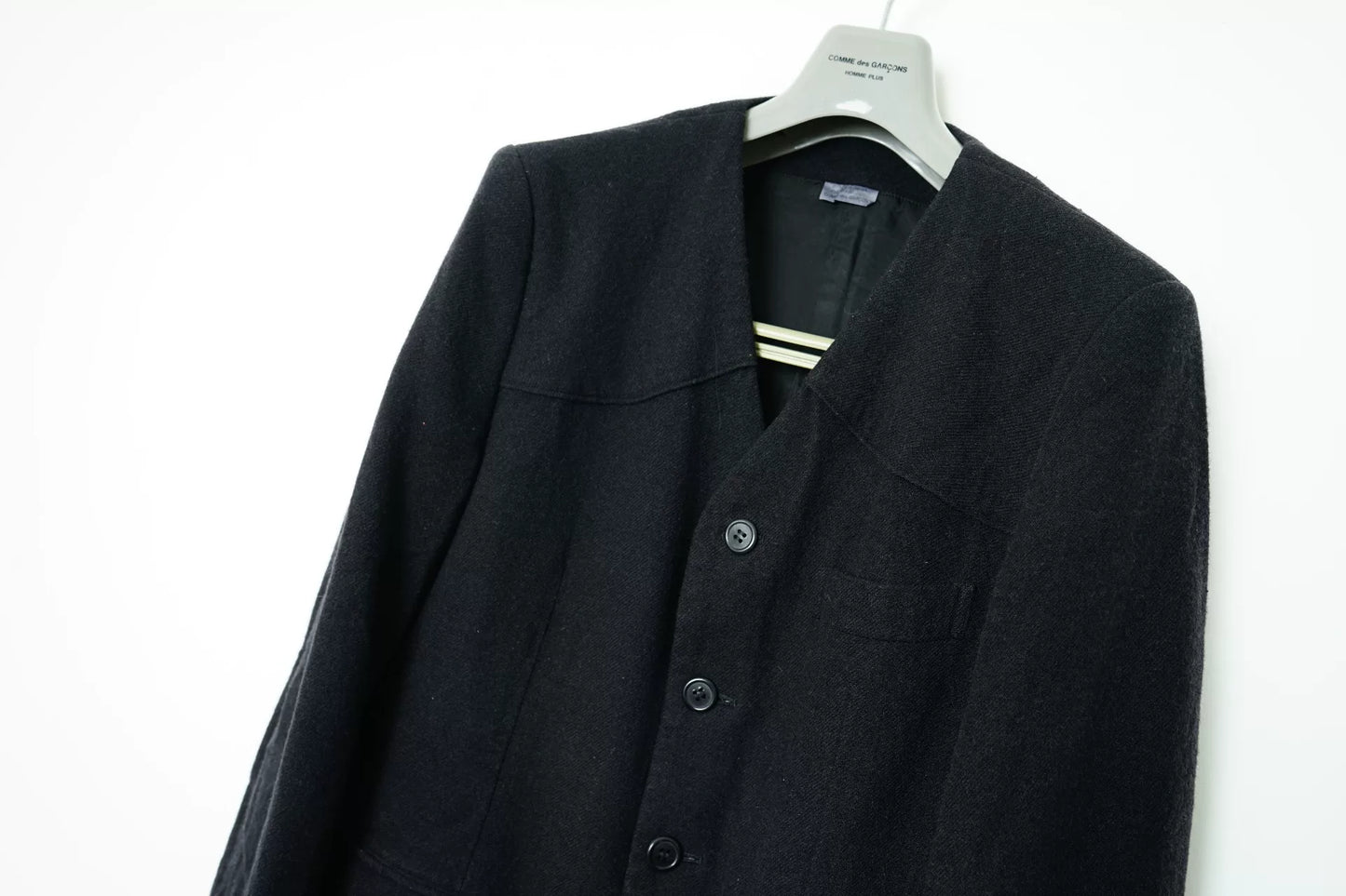 Comme des Garçons CDG Wool Collarless Jacket