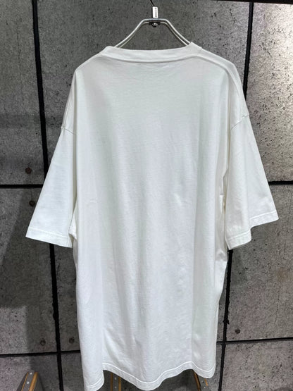 Balenciaga White Oversized Scissors Short-Sleeve S