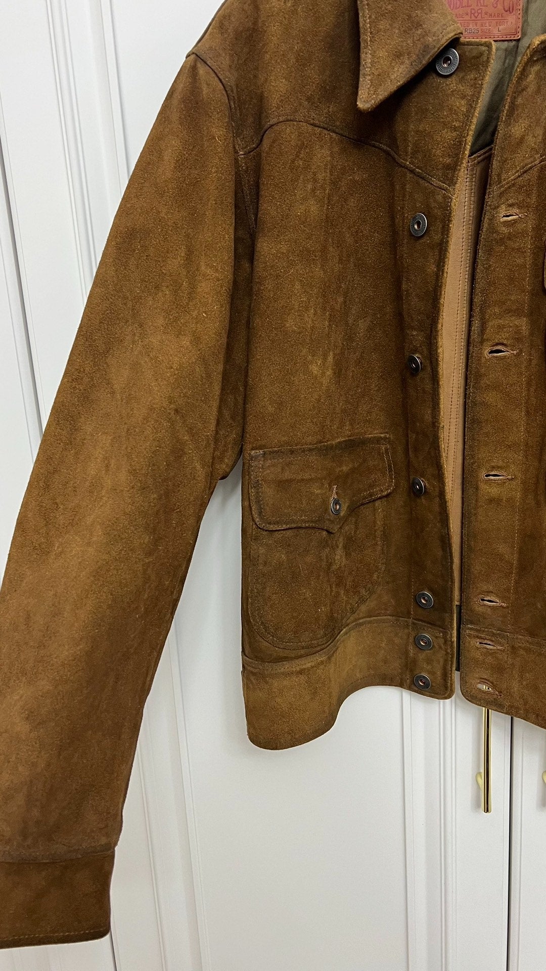 RRL 2025 Suede Three-Pocket Leather Jacket