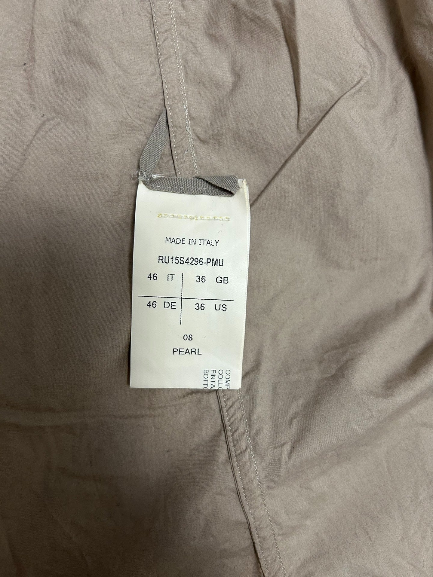 Rick Owens Slim Fit Shirt