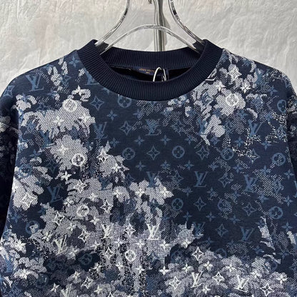 Louis Vuitton Blue Monogram sweatshirt Size XL