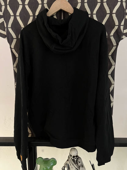 kenzo black hoodie with floral design